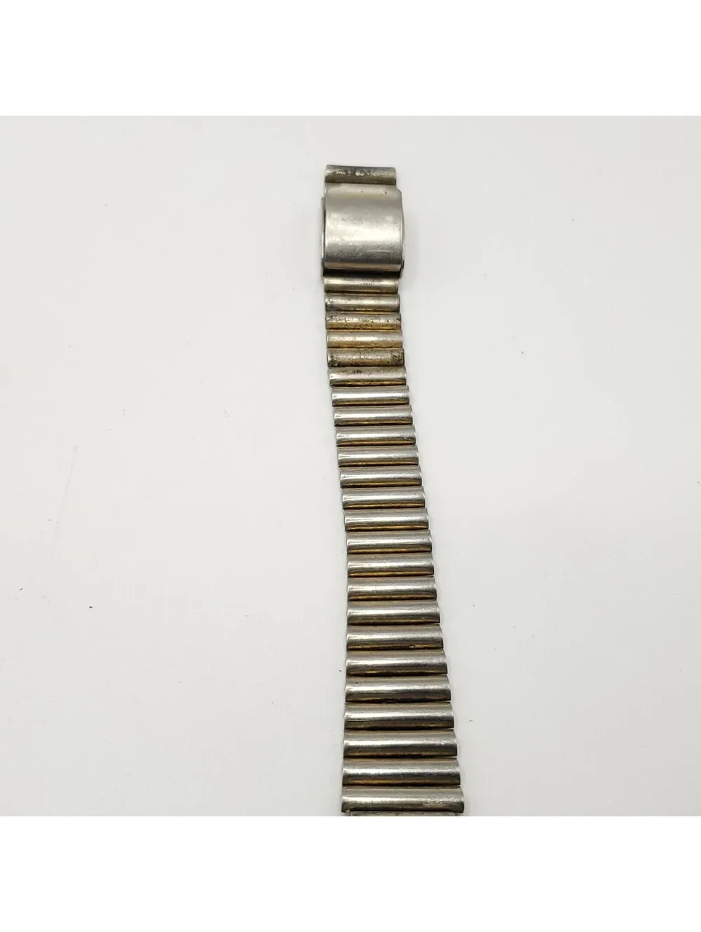 Vintage Timex Q Quartz 25mm Two-Tone Womens Adjustable Band Watch New Battery